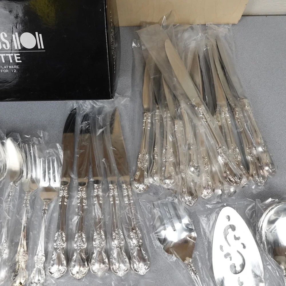 Vintage Emporium Capwell Silver Plated Flatware Set Antoinette Japan Incomplete